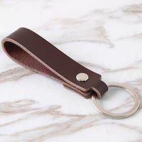 Porte-clés en cuir de luxe ZP-Custom porte-clés de voiture en cuir véritable avec clip à boucle en métal porte-clés personnalisé pour hommes femmes