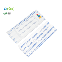 Serpillère plate en microfibre personnalisée pour nettoyage commercial, serpillière humide en microfibre, vente en gros