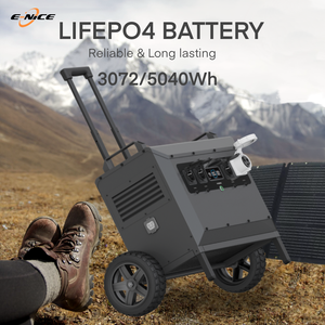 Station d'alimentation portable E-Nice 3-5 kW, générateur solaire LiFePO4 avec contrôleur MPPT à onde sinusoïdale pure, 3072 Wh, compatible voiture - Product Image 5