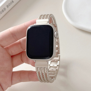 <span class=keywords><strong>Correa</strong></span> de pulsera de Metal a rayas de lujo para <span class=keywords><strong>Apple</strong></span> <span class=keywords><strong>Watch</strong></span> Band 38 <span class=keywords><strong>40</strong></span> 41 42 44 45 49 <span class=keywords><strong>Mm</strong></span> para Iwatch Ultra 2 <span class=keywords><strong>Se</strong></span> 9 8 7 6 5 <span class=keywords><strong>Correa</strong></span> - Product Image 6