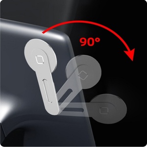 ที่วางโทรศัพท์มือถือและแล็ปท็อปอลูมิเนียมอเนกประสงค์แบบปรับได้พร้อมขาตั้งแม่เหล็กโต๊ะหรือตัวยึดด้านข้างใช้งานง่าย - Product Image 3