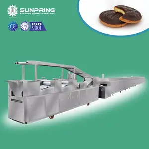 Ligne de production de biscuits SUNPRING machine à biscuits machine à emballer automatique pour petits biscuits