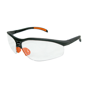 Lunettes de sécurité CE EN166 avec coussinet nasal PVC souple, barre de sourcils TPR et lentilles PC résistantes aux impacts - Product Image 1