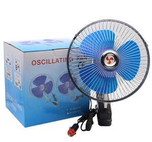 DC <span class=keywords><strong>12V</strong></span>/24V רכב מאוורר נדנוד נייד אוטומטי רכב מאוורר 6 8 10 אינץ מיני עם מתג - Product Image 5