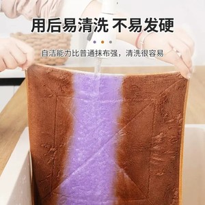Kitchen Cleaning Cloth Thickened Absorbent Towel Rectangle Solid Color Quick Dry For Kitchen Use - Product Image 3