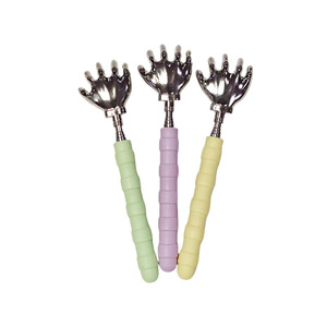 Rascador de espalda telescópico flexible de aleación metálica portátil para aliviar la picazón, uso universal, verde claro, rosa, amarillo - Product Image 1