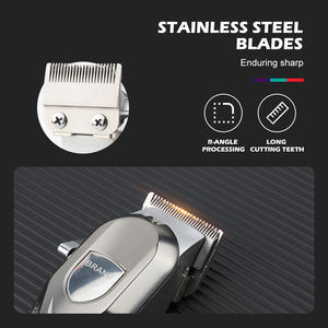 Cabello profesional de metal completo para uso en peluquero, cuchillas de acero inoxidable de alta calidad, carga USB, uso comercial doméstico - Product Image 4