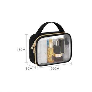 Newest Cosmetic Bag Portable Clear PVC Zipper Bag Fashion Ladies <b>Purse</b> Waterproof Travel Cosmetic Bag - Product Image 2