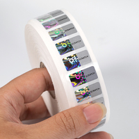 Étiquettes holographiques anti-contrefaçon personnalisées en feuilles, autocollants PET holographiques à gratter, feuilles avec pelliculage brillant