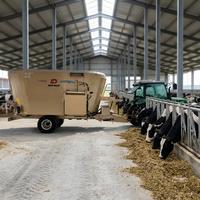 Nouvelle machine à mélanger les aliments pour bétail, wagon à ensilage PTO de 22 m3, modèle 9JQL-20, 180 CV, acier Q355, capacité de 11 tonnes/h