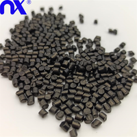 Granulés de carbone noir écologiques faciles à utiliser, matière première plastique recyclée, masterbatch noir