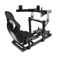 Cockpit de Simulación de Carreras OEM, Chasis de Aluminio con Ranura en T 4080, Estructura de Movimiento para Juegos de Realidad Virtual, Kit de Simulación de Conducción de Automóviles