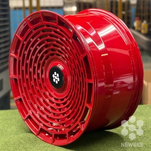 722auto NB <span class=keywords><strong>Candy</strong></span> Red, 1 Pieza, Forjado, 18-20 Pulgadas, Ultraligero, 5x112 5x114.3 5x120 para Ferrari 488 Lamborghini Huracan - Product Image 2