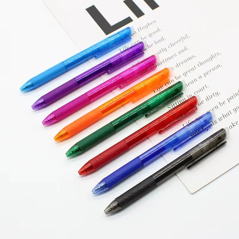 Custom Universal Eraser Office School Pen With Eraser