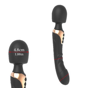 Güçlü Dildos vibratör çift motorlu USB şarj edilebilir su geçirmez silikon büyük boy değnek g-spot 10 frekansları yetişkin seks oyuncak - Product Image 6