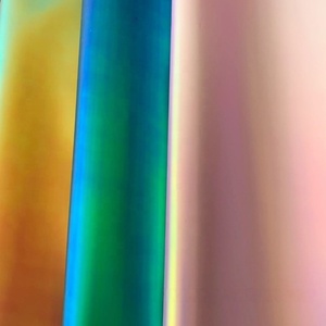 Matte kim loại Vinyl vải TPU Holographic Laser óng ánh PU Faux Leather Rolls để làm Giày Túi Xách - Product Image 3