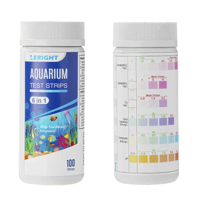 Fast and Accurate Aquarium Test Strip 6 in 1 Test Strips for Aquariums