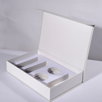 Boîte cadeau personnalisée, pliable magnétique, avec gaufrage pailleté, écologique, recyclable, en papier rigide, pour bougies, emballage de produits de soin de la peau