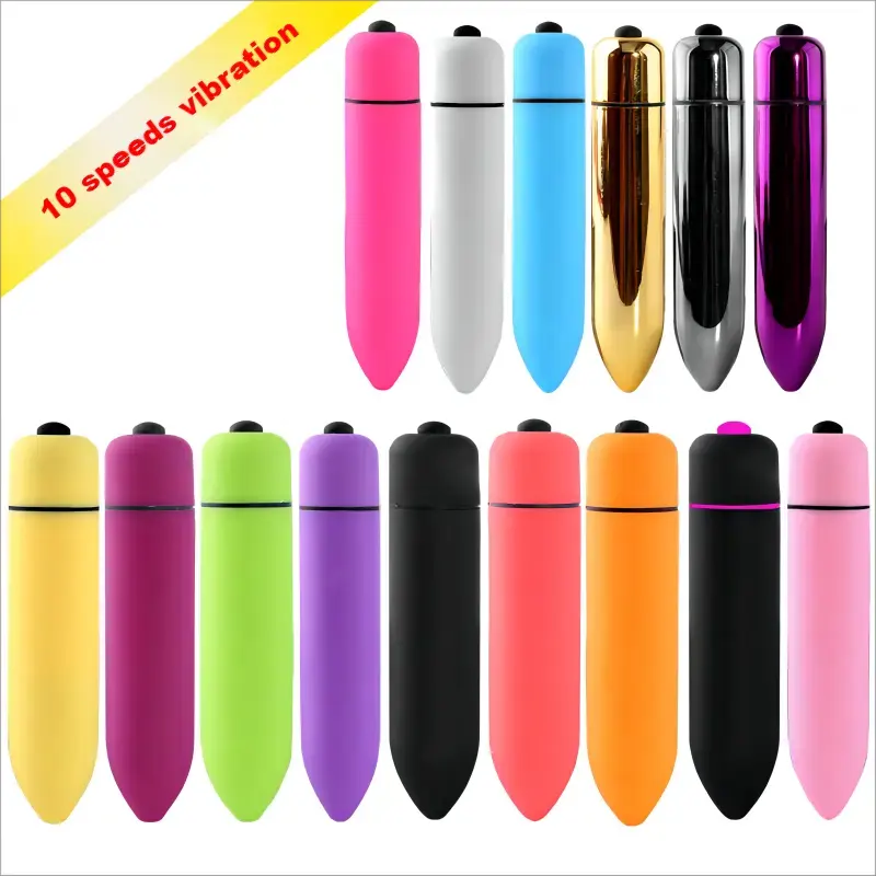 10 Vibration Portable Mini Bullet Vibrator Female Vagina Stimulation AAA Battery Vibrators Sex Products Women