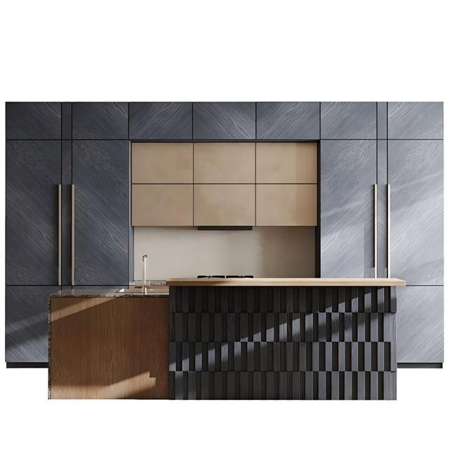 New Custom Modern Design Smart House Furniture Lacquer Dining Room Assemble Shaker Kitchen Cabinets for Builder