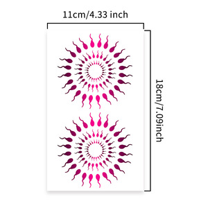 Pegatinas Decorativas <span class=keywords><strong>para</strong></span> <span class=keywords><strong>el</strong></span> <span class=keywords><strong>Pecho</strong></span> Estilo Mandala, Resistentes al Agua, <span class=keywords><strong>de</strong></span> Larga Duración, Calcomanías <span class=keywords><strong>de</strong></span> Lujo <span class=keywords><strong>para</strong></span> <span class=keywords><strong>el</strong></span> <span class=keywords><strong>Pecho</strong></span> Masculino, <span class=keywords><strong>para</strong></span> Sesiones <span class=keywords><strong>de</strong></span> Fotos - Product Image 2