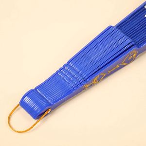 Abanico Plegable Artesanal de Plástico con Polvo Dorado Estilo Chino 2025 para Regalo de Boda, Fiesta, Danza - Product Image 5