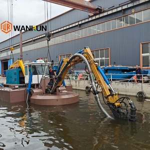 Drague amphibie multifonctionnelle robuste Wanrun 20T - Déboucheur de canaux haute capacité 500m³/h pour le nettoyage des ports fluviaux - Product Image 4