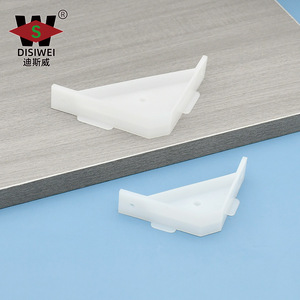 Support d'étagère triangulaire en plastique Disiwei, angle droit 90 degrés, connecteur pour armoire, placard, rangement - Product Image 1