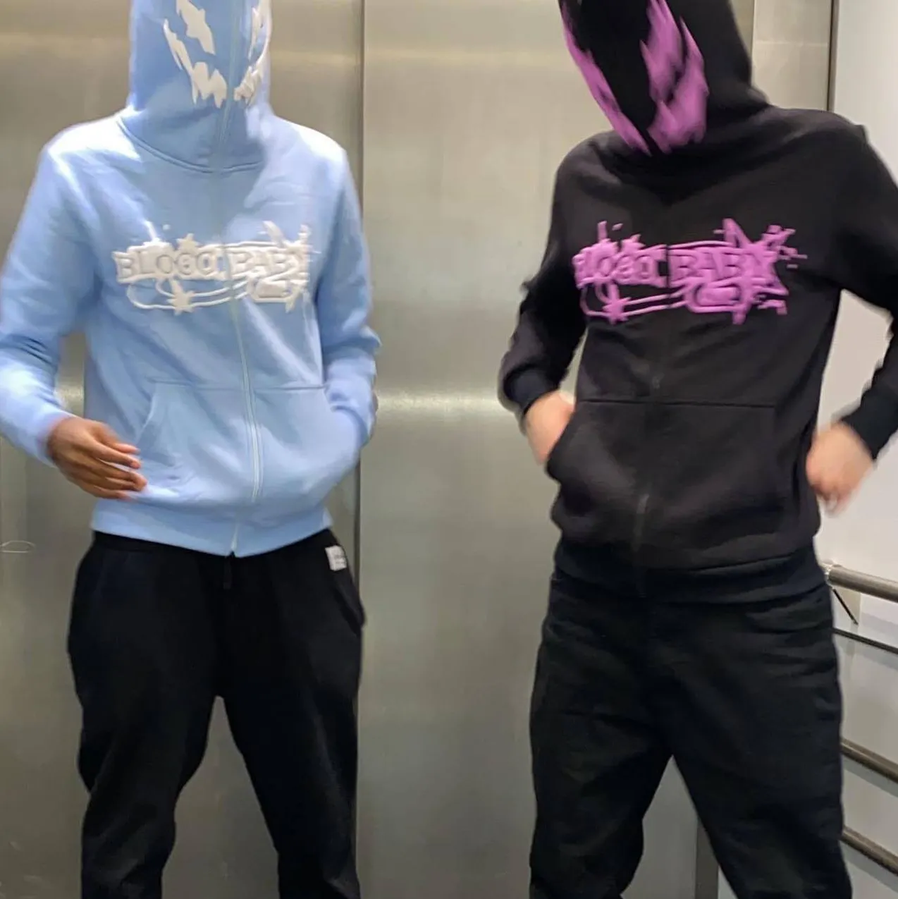 Fabrika üretimi sıcak satış ağır puf baskı yüz fermuarlı kapüşonlu eşofman üstü erkekler özel tam Zip Hoodie boy