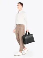 Sac pour ordinateur portable imperméable avec logo personnalisé, sac pour ordinateur noir, sac à main pour homme, sac d'affaires