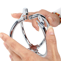 BDSM Acier Inoxydable Bondage Croix Métal Esclave Bondage Poignets Fétiche Jouets Autres Produits Érotiques