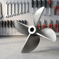 Impeller Baja Karbon Tipe Vane Terbuka untuk Suku Cadang Pompa Air, Pengecoran Lilin Hilang, Komponen Pompa Buatan Khusus, Pemasok