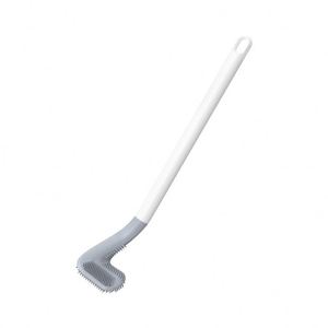 Maxfree Ensemble d'accessoires de nettoyage de salle de bain mural écologique à séchage rapide, brosse de toilette longue en plastique avec caoutchouc souple - Product Image 1
