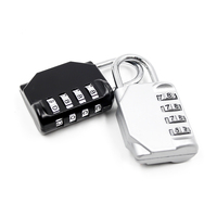 XMM-8023B Cadenas à combinaison à 4 chiffres en alliage de zinc, antirouille, avec mot de passe, pour casier de gym, armoire, sac à dos, valise