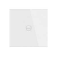 Transmisor Inalámbrico Universal RF433 Mhz de 50m con Pantalla Táctil en la Pared para Control de Luces/Interruptores/Puertas de Garaje, Señal Estable