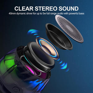 Mini haut-parleur magnétique transparent, enceinte portable sans fil de type Line Array - Product Image 3