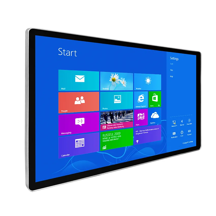 32 43 49 5565インチウィンドウシステムデジタルサイネージウォールマウントタッチインタラクティブPCセルフサービスデジタルモニター