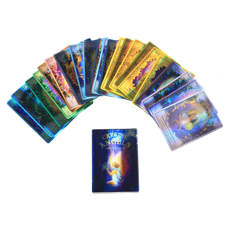 Factory Tarot Cards Custom Printing Cheap Tarot Cards High Quality New Material Crystal Angel Oracle Cards