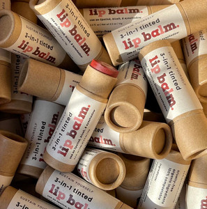Sustainable Brown Kraft Lip Balm Tube <strong>Paper</strong> 10g <strong>Tinted</strong> Lip Balm Packaging <strong>Paper</strong> Container Various Size 0.3oz 0.5oz 1oz 1.5oz - Product Image 1
