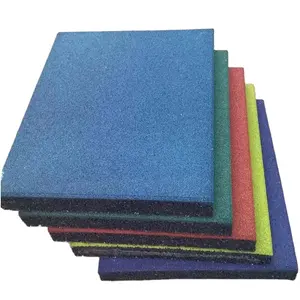 Manufacturer 500x500mm and 1000x1000mm outdoor sports and amusement park rubber protective pads