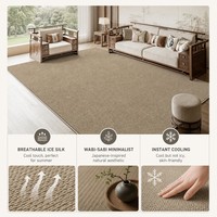Tapis de luxe 3D grand format, doux, personnalisé, style traditionnel persan vintage, lavable, pour salon