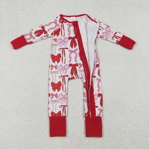 Ropa para Niñas para el Día de San Valentín 2026, Ropa Infantil Roja con Lazos Coquetas para el Día de San Valentín - Product Image 4