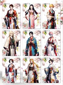 Commercio all'ingrosso giapponese Anime carte da gioco ispessite <span class=keywords><strong>Tr</strong></span> 3d demone <span class=keywords><strong>Slayer</strong></span> Anime carte da collezione demone <span class=keywords><strong>slayer</strong></span> kadou box card - Product Image 3