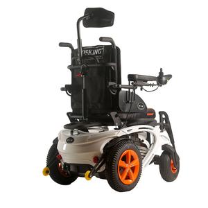 Hospital añoso gente altura ajustable manual plegable silla de ruedas baño silla con ruedas de pie y la cabeza resto - Product Image 2