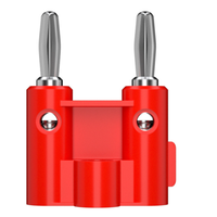 Double fiche banane empilable de haute qualité 4mm Double haut-parleur fil fiche banane connexion Double fiche banane