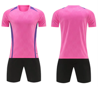 Ensemble de maillots de football personnalisés pour enfants, ensembles de maillots de football pour hommes, tenue de sport, séchage rapide, 100% polyester, uniforme d'été
