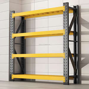 Étagères de stockage en acier robuste sans boulons à 4 niveaux Protection contre la corrosion Système de rayonnage de palettes pour entrepôt pour l'empilage - Product Image 5