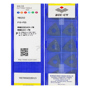 Dụng Cụ Tiện CNC WNMG WNMG080408 WNMG080404-PM YBC252 YBC251 ZCC Bán Chạy Lưỡi Dao Chèn Cacbua Xi Măng - Product Image 1