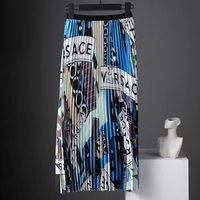 Tissu en mousseline de soie plissé imprimé pour robes de femmes, nouveau Design à la mode 2022