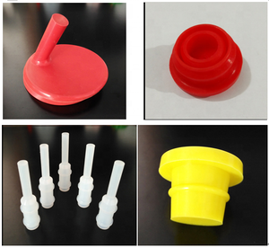 Phích Cắm Cao Su Silicone Đúc Ép Màu Đỏ Gỉ Tùy Chỉnh Mới - Product Image 3